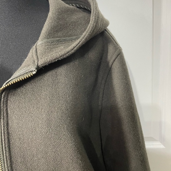 Magaschoni  Man Dark Green Hooded Jacket Size Large - Picture 4 of 10